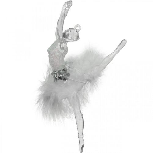 Floristik24 Fadíszek, adventi díszek, balerina medál 12,5-14cm 3db