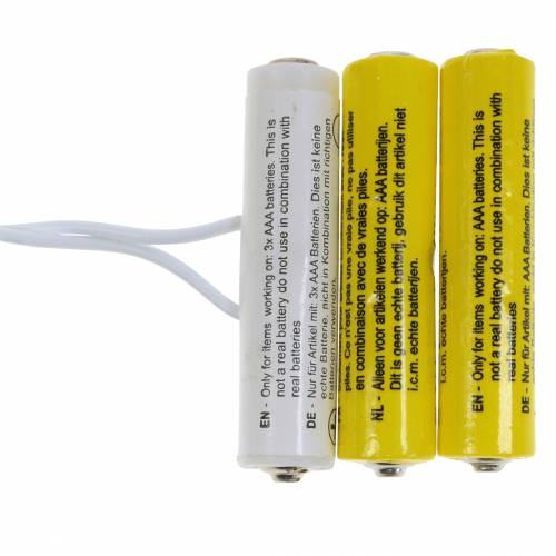 tételeket Akkumulátor adapter fehér 3 m 4,5 V 3 x AAA