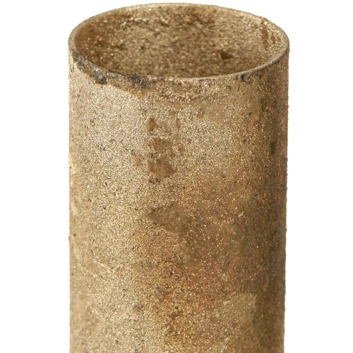 Floristik24 Adventi gyertyatartók pálcikás gyertyához fém arany Ø23mm 4db