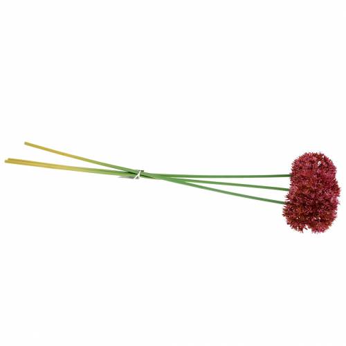 Floristik24 Díszhagyma Allium műmályva Ø9cm H70cm 3db