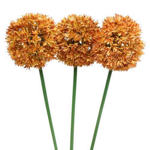 Floristik24 Díszhagyma Allium műnarancs 70cm 3db