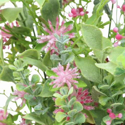 Floristik24 Csokor fűvel és virágokkal műrózsaszín 53cm