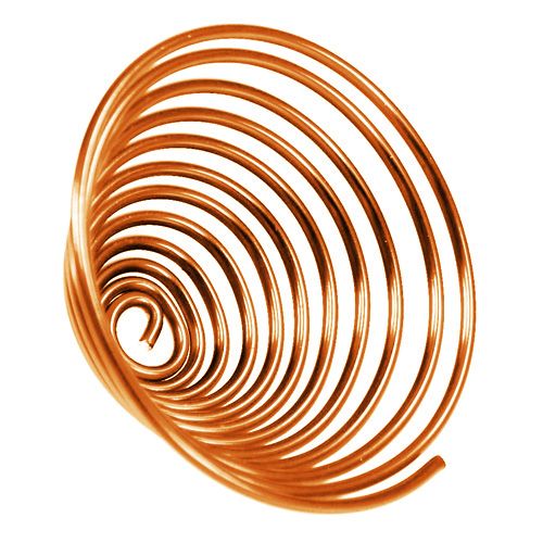Floristik24 Alumínium huzal csiga Fém csiga Narancs 2mm 120cm 2db