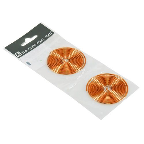 Floristik24 Alumínium huzal csiga Fém csiga Narancs 2mm 120cm 2db