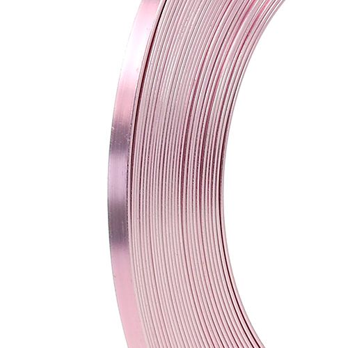 Alumínium lapos huzal rózsaszín 5mm 10m