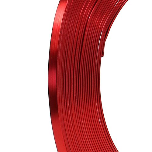 Alumínium lapos huzal piros 5mm 10m