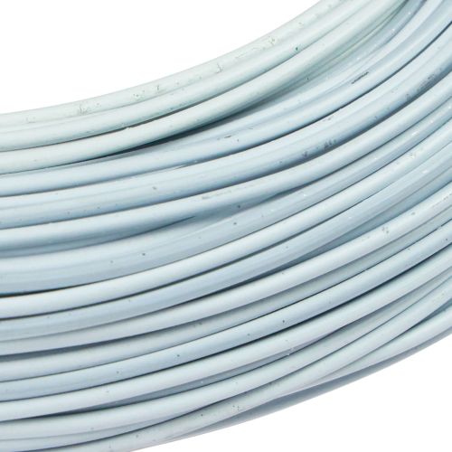 tételeket Alumínium drót, 2 mm fehér, ékszerdrót, 60 m (500 g), kézműves drót díszítéshez és virágkötészethez