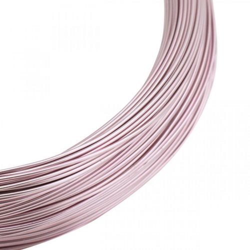 Alumínium huzal Ø1mm rózsaszín díszdrót kerek 120g