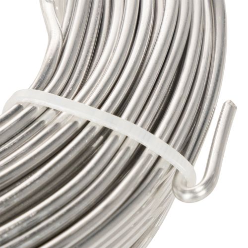 Alumínium drót, ezüst, 3mm, kreatív projektekhez, 1kg | Floristik24.hu