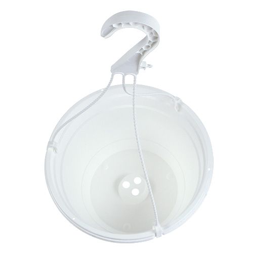 tételeket Virág függő kosár 25cm fehér