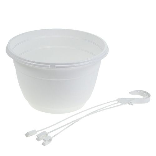 tételeket Virág függő kosár 25cm fehér