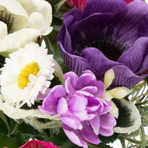 tételeket Művirágcsokor szellőrózsákból, tavaszi dekoráció, sokoldalú, modern dizájnnal, 26 cm