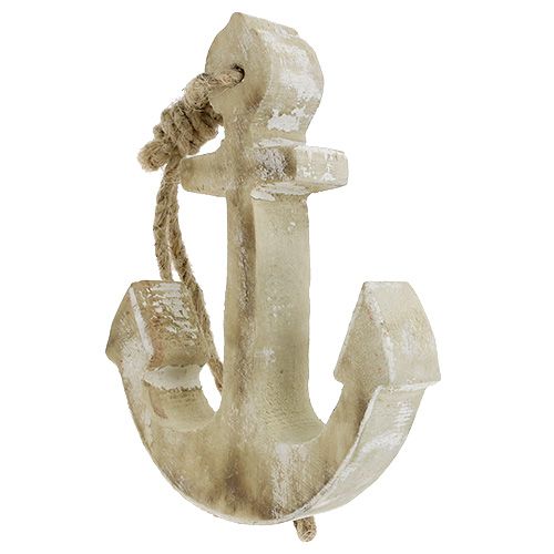 Floristik24 Fából készült horgonykészlet 8cm, 12cm, 18,5cm