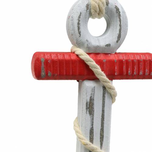 Floristik24 Deco horgonyfa piros/kék, fehér 15×23,5 cm-es 2 db-os készlet