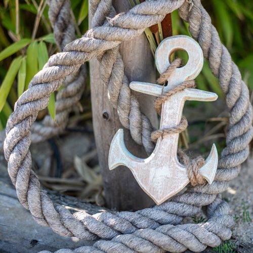 tételeket Anchor Deco Wood Maritime Deco White Blue 42cmx25cmx3.5cm