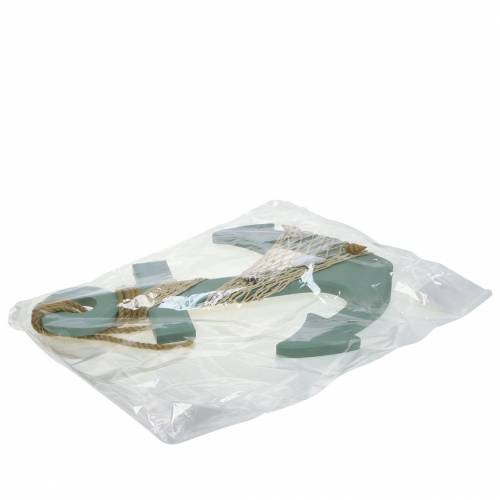 Floristik24 Horgonyfa kagylókkal világoskék 28,5×40cm