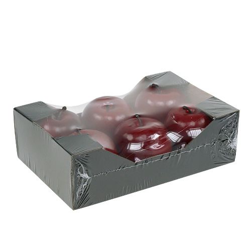 Floristik24 Műalma piros Ø7,5cm 6db