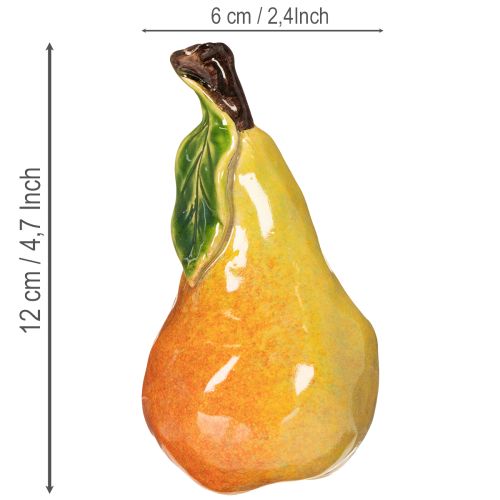 Mesterséges Gyümölcs Szett Alma Körte Dekoratív Elem Ősz 12cm 3db | Floristik24.hu