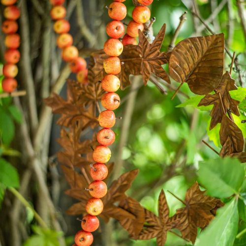 Floristik24 Almafüzér 55 db mini almából sárga-narancs 113cm