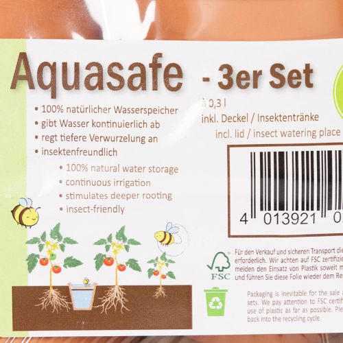 Aquasafe víztározó rovaritatóval kertbe, erkélyre, teraszra, 12 cm, 3 darab | Floristik24.hu