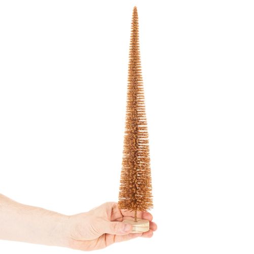 Műfenyő dísz, vékony, fa talppal, 40 cm, 3 darab | Floristik24.hu