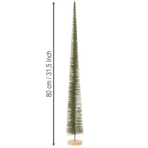 Műfenyő fa talppal karácsonyi díszeknek, 80 cm | Floristik24.hu