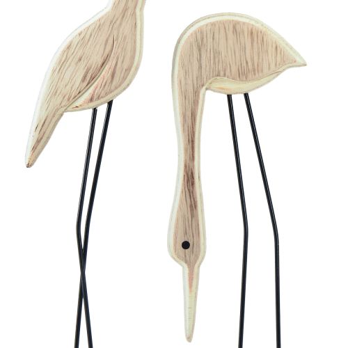 tételeket Állvány fa figurás daru pár natúr 27,5×13cm 2 db