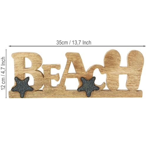 tételeket Állvány „Beach” tengeri dekoráció fa 35×12cm