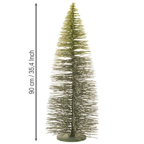 Műzöld karácsonyfa asztaldíszként, állvánnyal, 90 cm | Floristik24.hu
