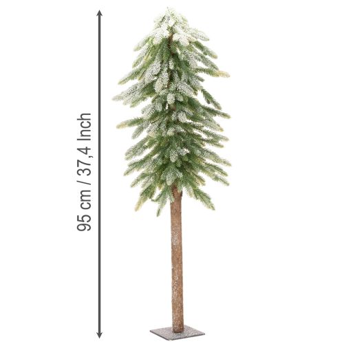 Műfenyő hódíszítéssel, télre és karácsonyra, 95 cm | Floristik24.hu