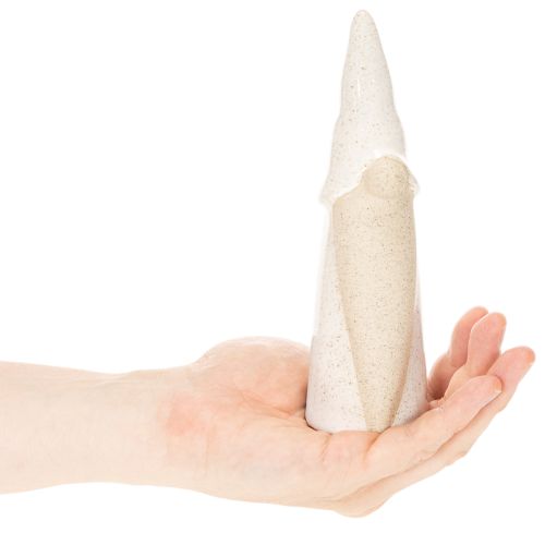 Dekoratív törpe figura, világos kerámia, skandináv stílusú, 18 cm, 3 darabos | Floristik24.hu