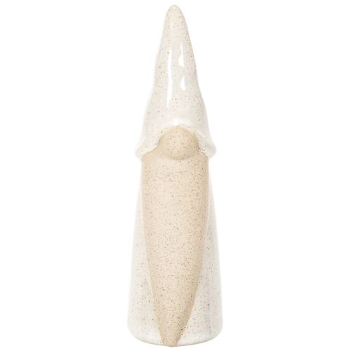 Dekoratív törpe figura, világos kerámia, skandináv stílusú, 18 cm, 3 darabos | Floristik24.hu