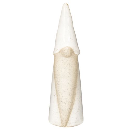 Dekoratív gnóm figura állóra, karácsonyi dekoráció, kerámia, 22cm | Floristik24.hu