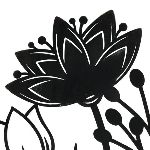 Floristik24 Állvány virágos rét tavaszi dekoráció fém 23cm H20,5cm