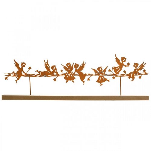 Floristik24 Asztali dekoráció Karácsonyi angyal fém állványrács 50 × 17cm