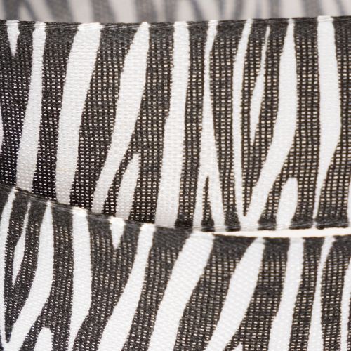 Ajándék szalag zebra mintával, 25 mm széles, 20 m hosszú | Floristik24.hu