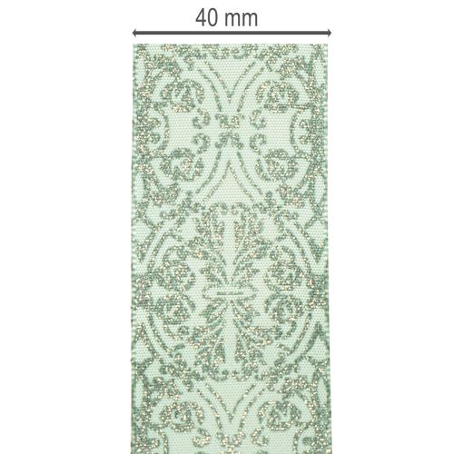 Ajándékszalag klasszikus mintával masnikhoz és dekorációhoz, 40mm x 15m | Floristik24.hu