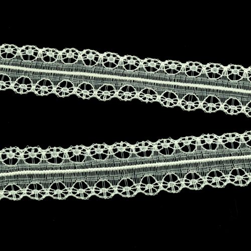 Floristik24 Csipke szalag vintage krém 20mm 20m