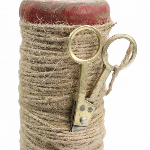 tételeket Fonalorsó dekorollóval Ø6,5cm H15cm 2db vintage stílusú