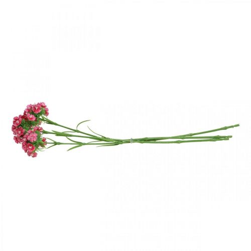 Floristik24 Artificial Sweet William Pink művirág szegfű 55cm-es köteg 3db