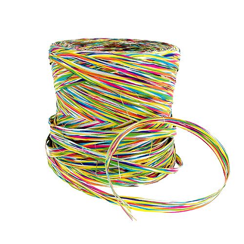 Floristik24 Bast mint dekoratív szalag színű 200m