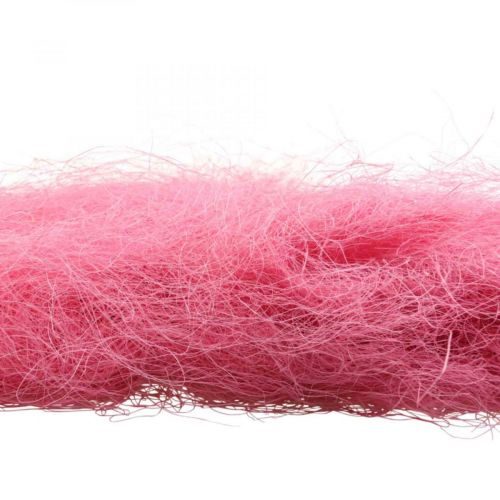 Floristik24 Kézműves anyag, szizál fű, natúr anyag rózsaszín 300g