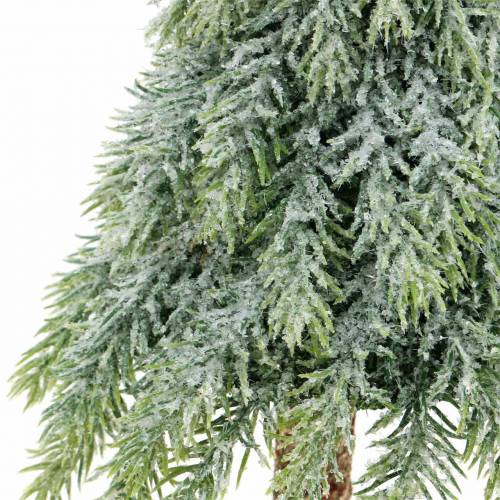 Floristik24 Deco karácsonyfa havas zöld, fehér 56cm