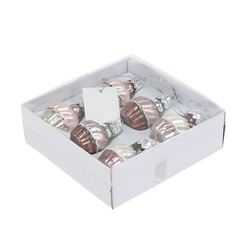 Floristik24 Fadíszek muffin mix Ø2,5cm 6db