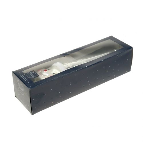 Floristik24 Fa tetején üveg hóember 30cm