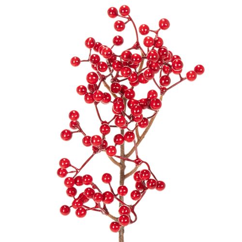 Mű magyalág piros bogyókkal, díszes vázába, 47 cm, 3 darab | Floristik24.hu