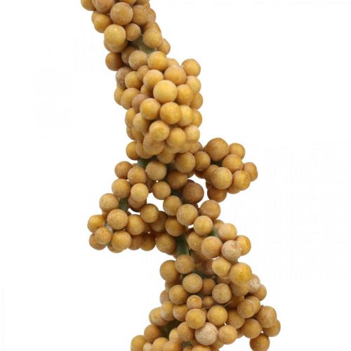 Floristik24 Mesterséges bogyó ág deco ág deco bogyók sárga L80cm