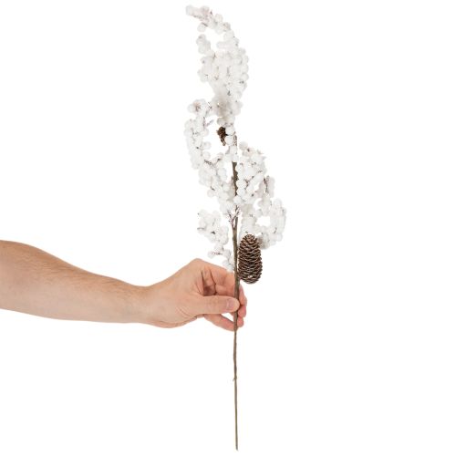 Műág téli dekoráció bogyókkal és tobozokkal 60cm | Floristik24.hu