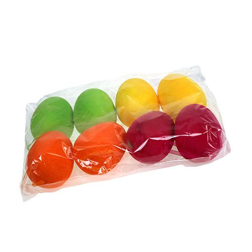 Floristik24 Pelyhesített dekortojás 12cm 8 db