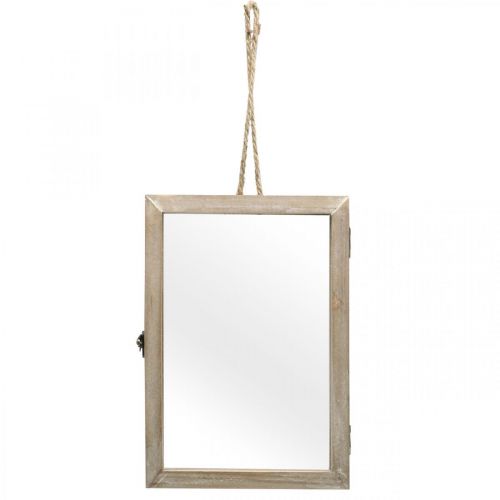 Floristik24 Dekoratív keret üreges, herbárium akasztáshoz, barkács fa dekoráció 29×20cm